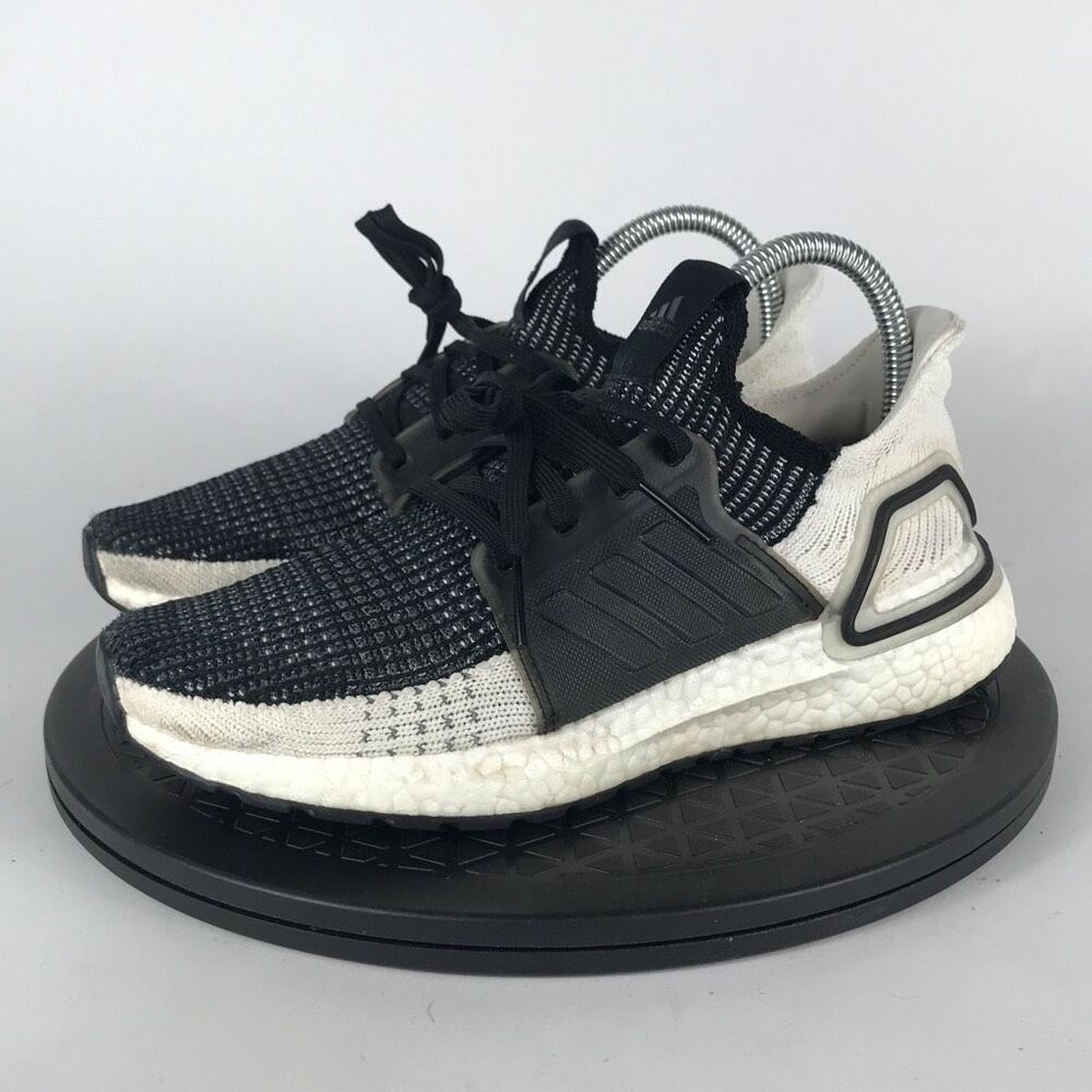 Adidas UltraBoost 19 Black/White Athletic Running Shoes B75879 Women’s Size 6